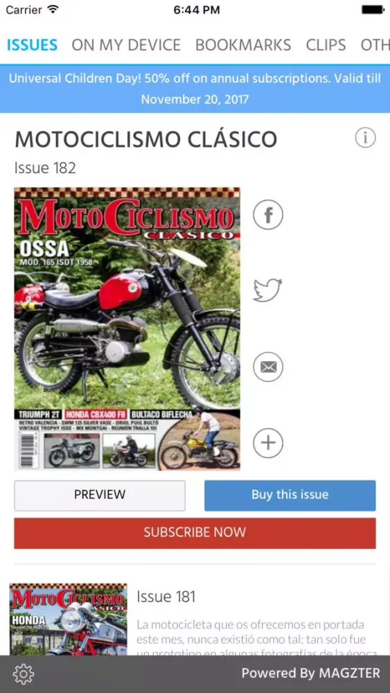 Captures d'écran de MOTOCICLISMO CLÁSICO