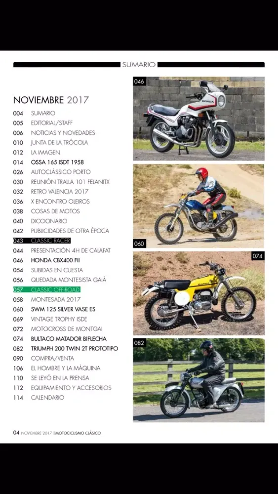 Captures d'écran de MOTOCICLISMO CLÁSICO