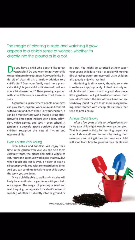 Natural Child Magazine Screenshots