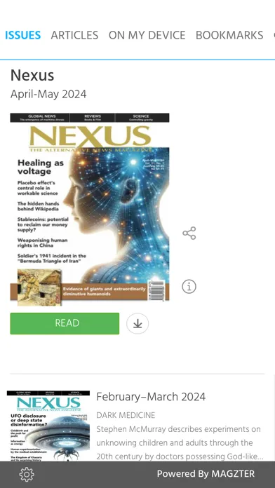 Nexus Magazine スクリーンショット