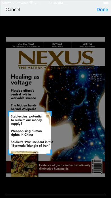 Nexus Magazine スクリーンショット