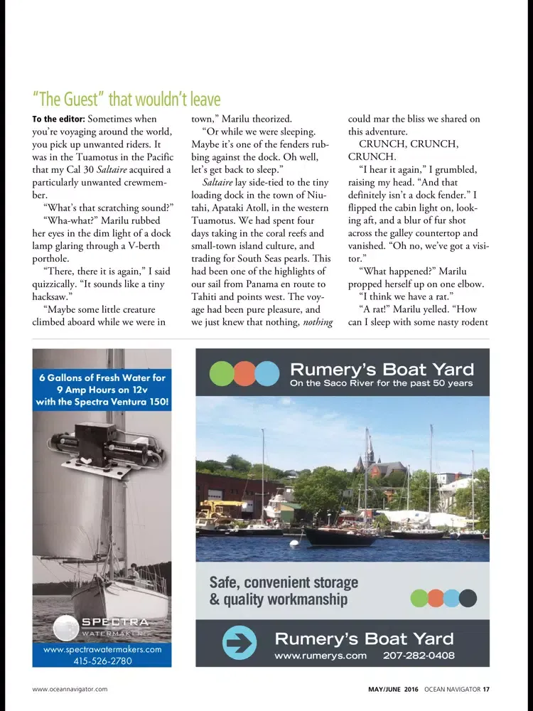 Ocean Navigator Magazine iPad  Screenshots