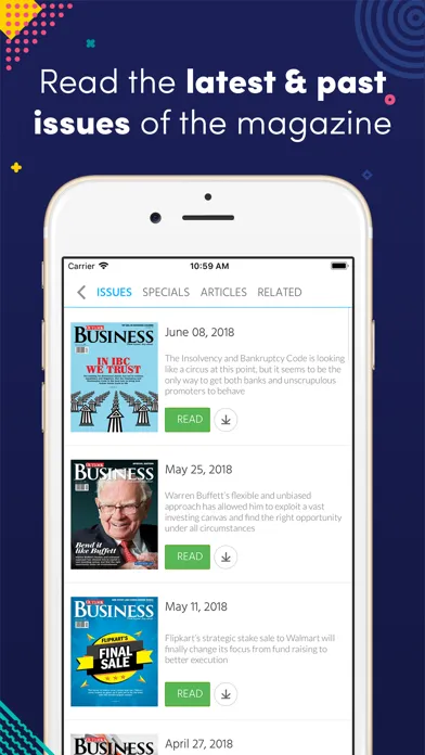 Capturas de pantalla de Outlook Money Magazine