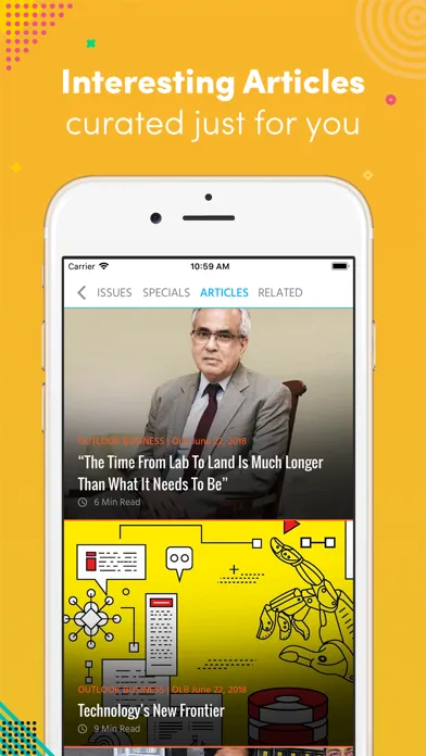 Capturas de pantalla de Outlook Money Magazine