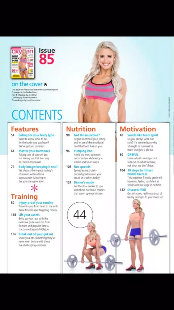 Screenshot di Oxygen Magazine - Australia