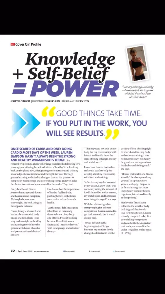 Screenshot di Oxygen Magazine - Australia