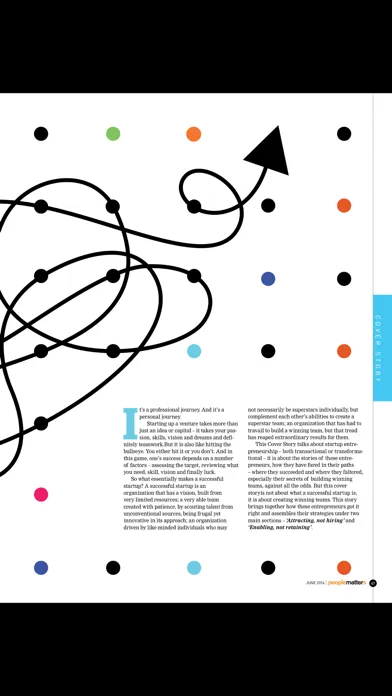 Captures d'écran de People Matters Magazine