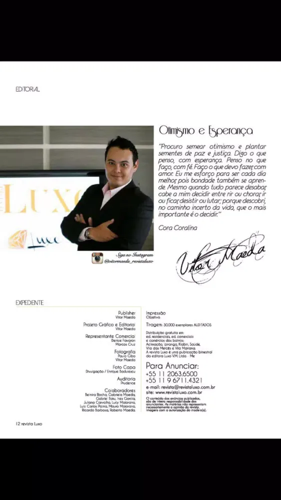Captures d'écran de Revista Luxo