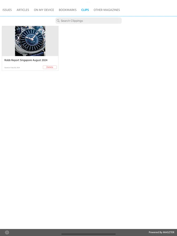 Tangkapan skrin Robb Report Singapore iPad 