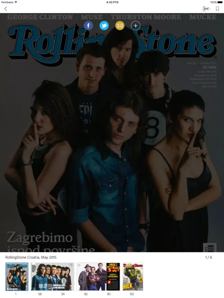 Tangkapan skrin RollingStone Croatia iPad 