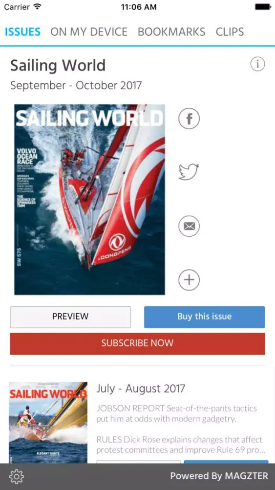 Captures d'écran de Sailing World