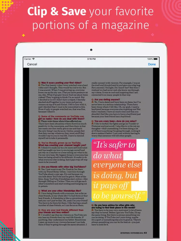 Capturas de pantalla de Seventeen Malaysia iPad 