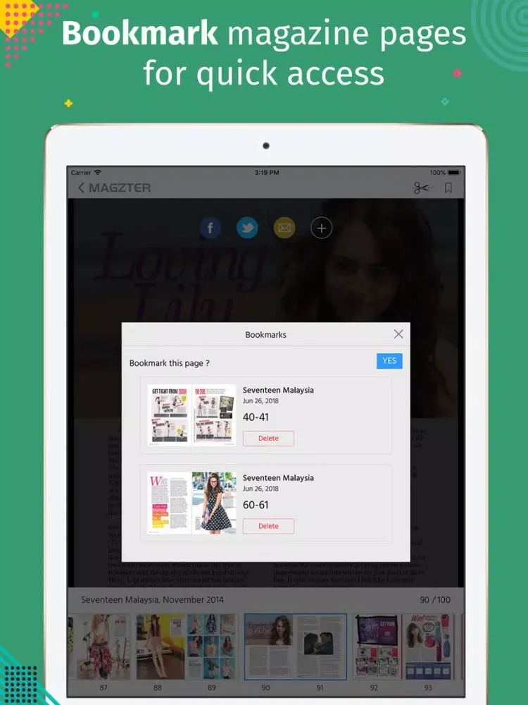 Capturas de pantalla de Seventeen Malaysia iPad 