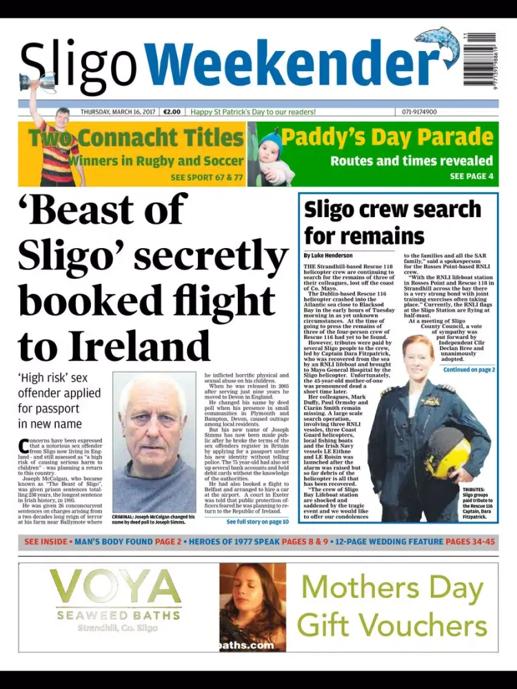 Zrzuty ekranu Sligo Weekender iPad 