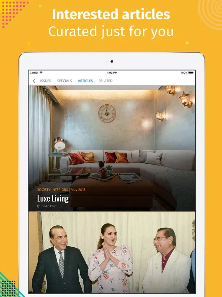 Society Interiors Magazine iPad  스크린샷