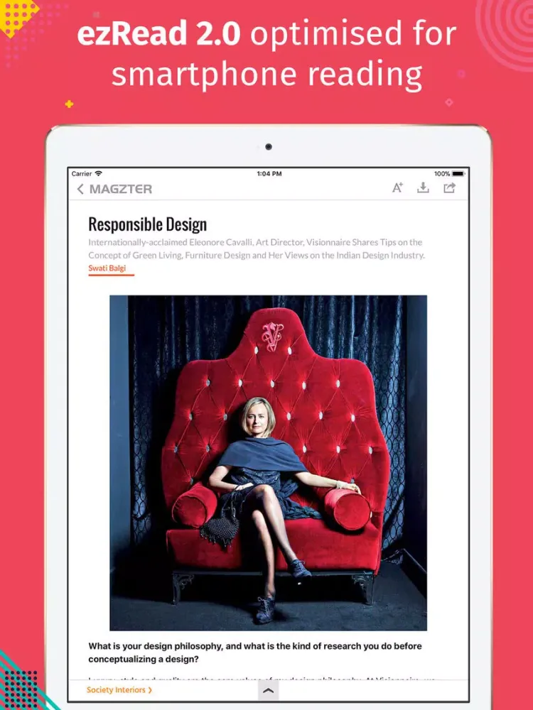 Society Interiors Magazine iPad  스크린샷