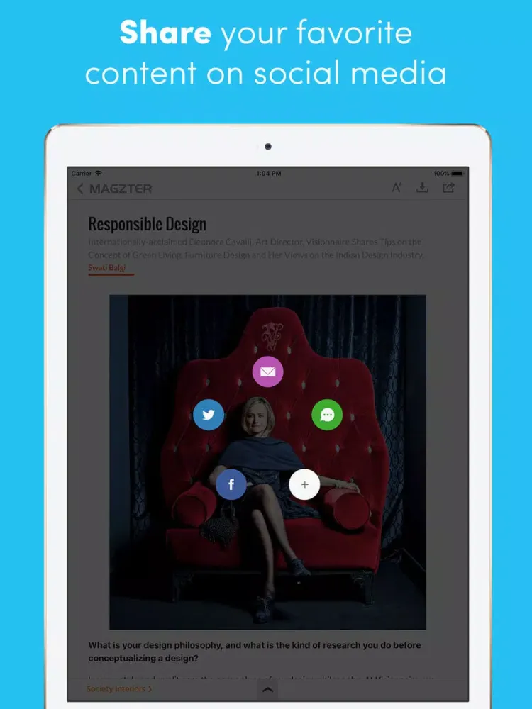 Society Interiors Magazine iPad  스크린샷