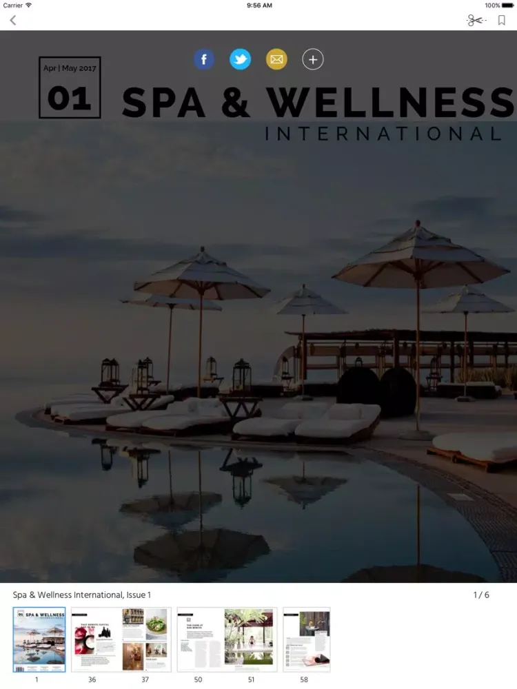 Spa & Wellness International iPad 应用截图