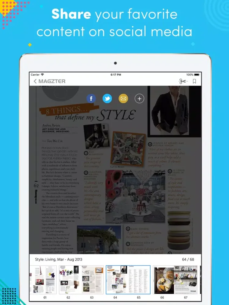 Tangkapan skrin Style: Living iPad 