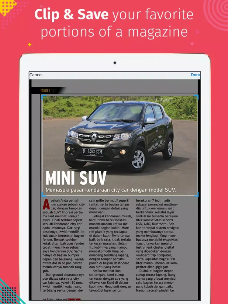 Скриншоты Target Car iPad 