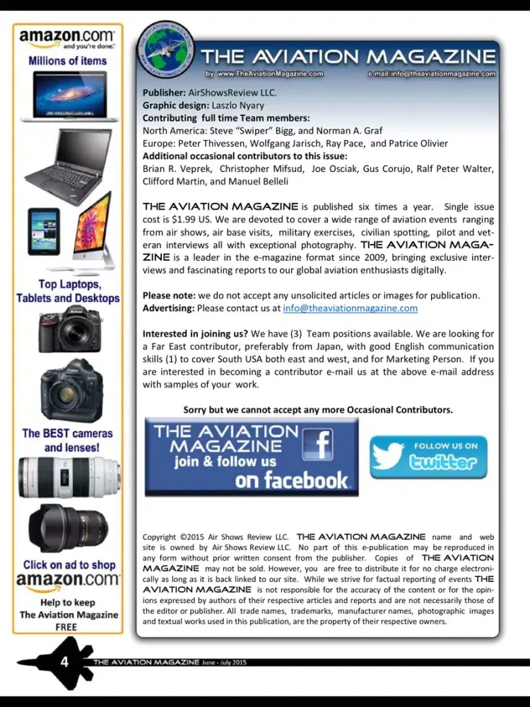The Aviation magazine iPad  Screenshots