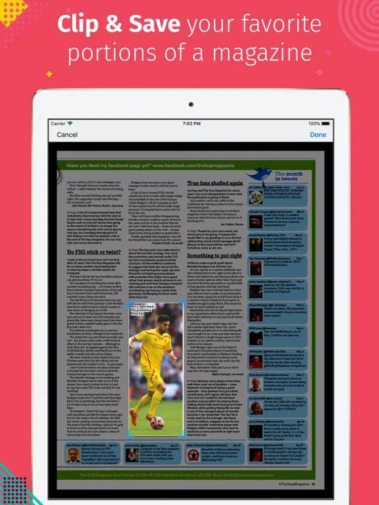 The KOP Magazine iPad  Screenshots