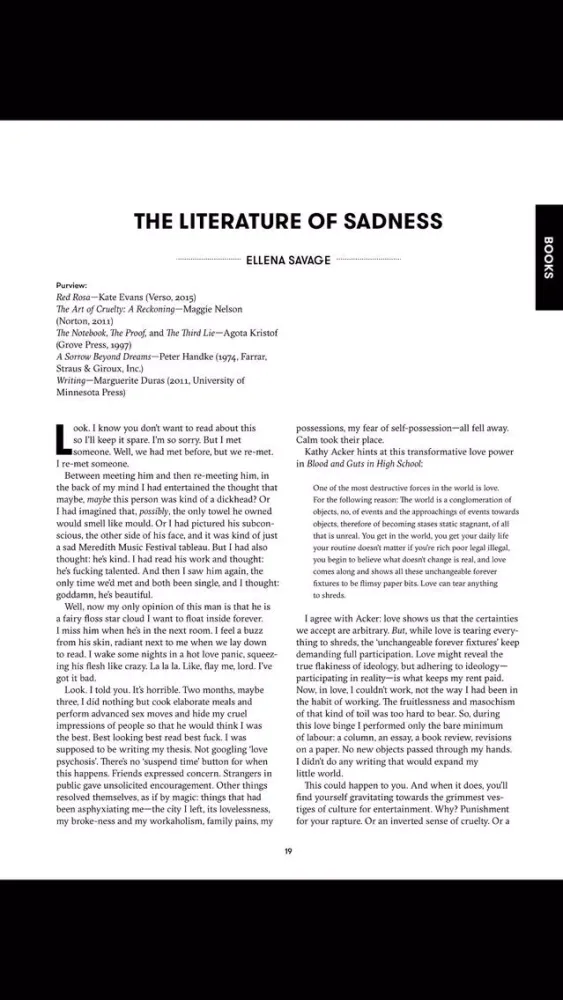 Captures d'écran de The Lifted Brow Magazine