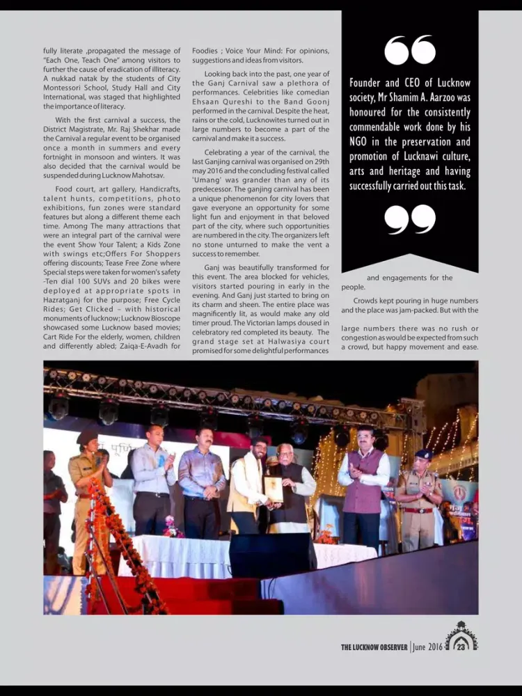 Tangkapan layar The Lucknow Observer iPad 