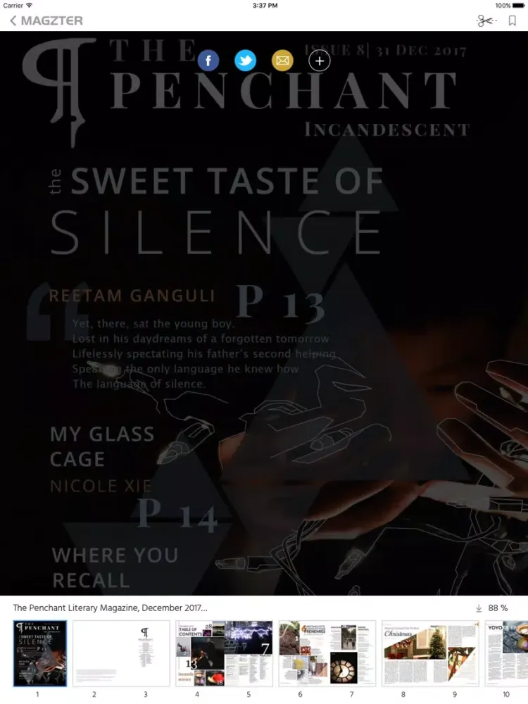 Captures d'écran de The Penchant Literary Magazine iPad 