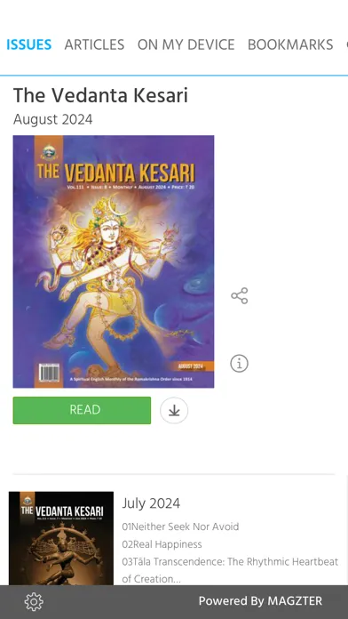 The Vedanta Kesari Ekran Görüntüleri