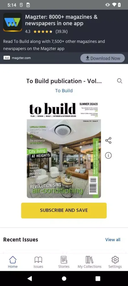 Capturas de tela do To Build
