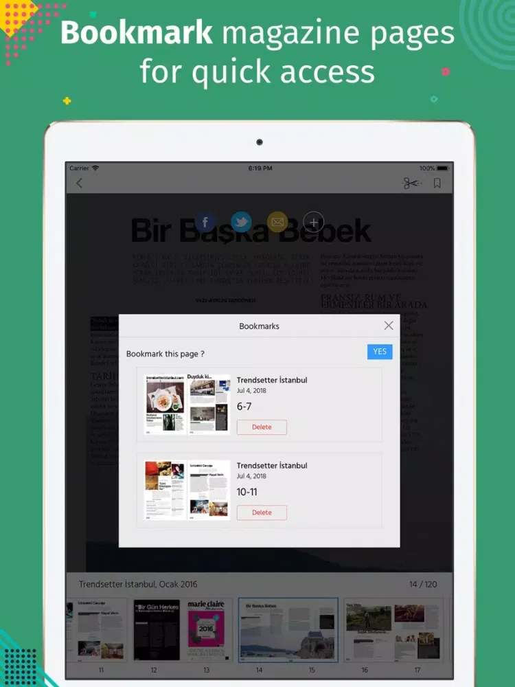ภาพหน้าจอของ Trendsetter İstanbul iPad 
