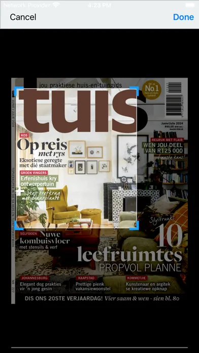 Capturas de tela do Tuis