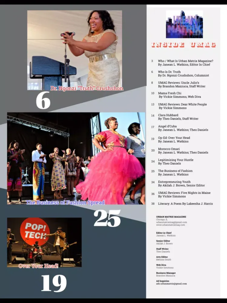 Tangkapan layar Urban Matrix Magazine iPad 