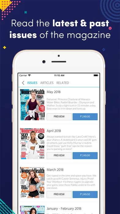 Capturas de pantalla de Women's Health South Africa