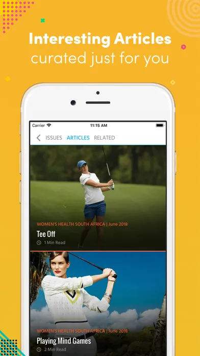 Capturas de pantalla de Women's Health South Africa