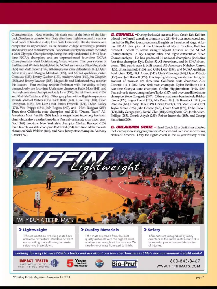 Capturas de tela do Wrestling USA Magazine iPad 