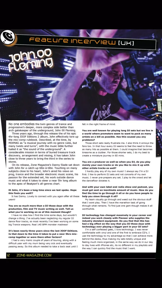 Capturas de tela do Zone Magazine
