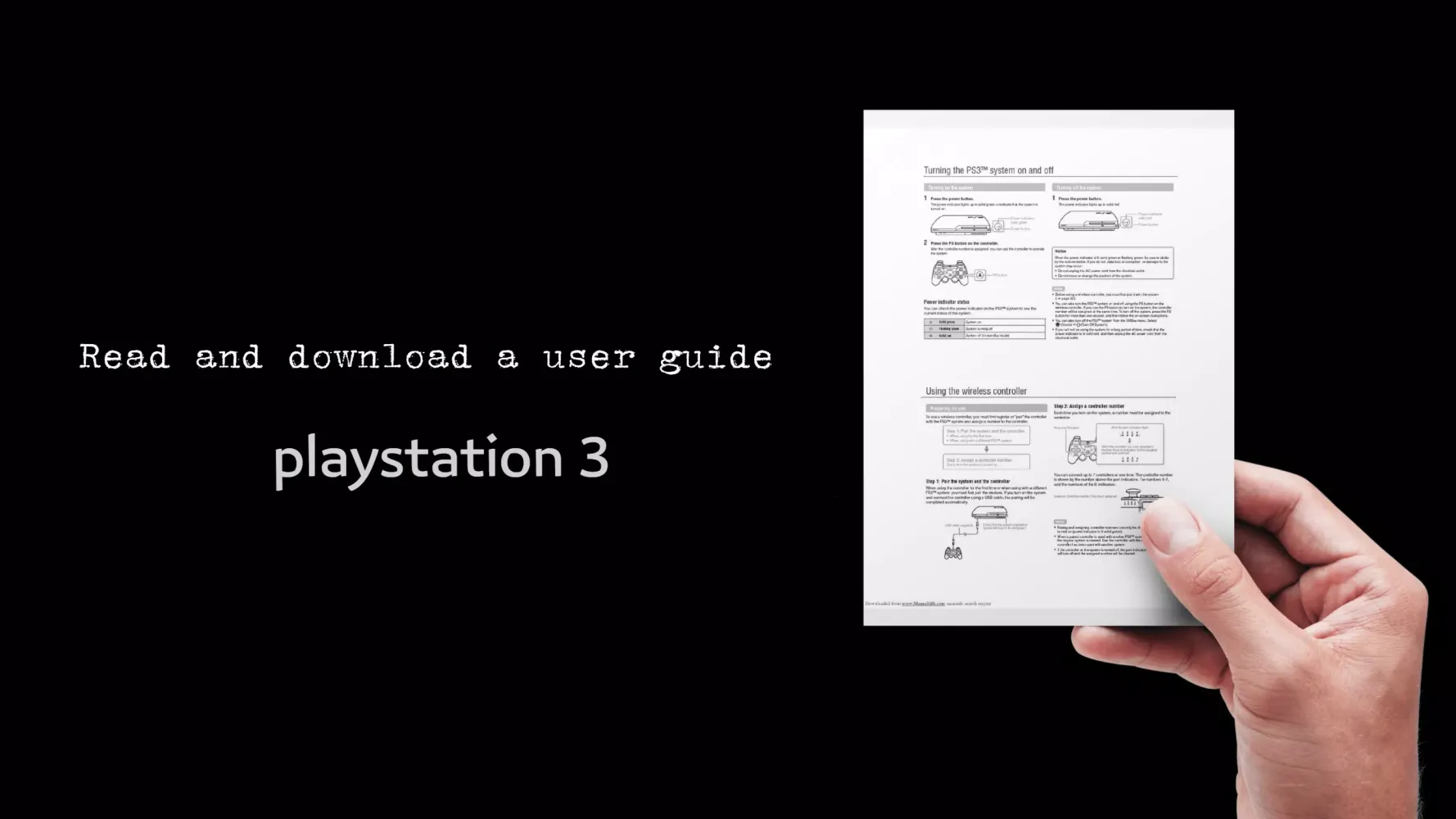Playstation 3 Manual Screenshots