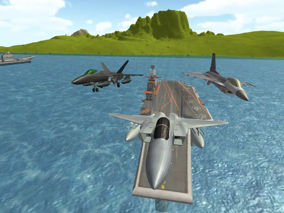 Fighter Jet 3D- take off from carrier iPad  स्क्रीनशॉट