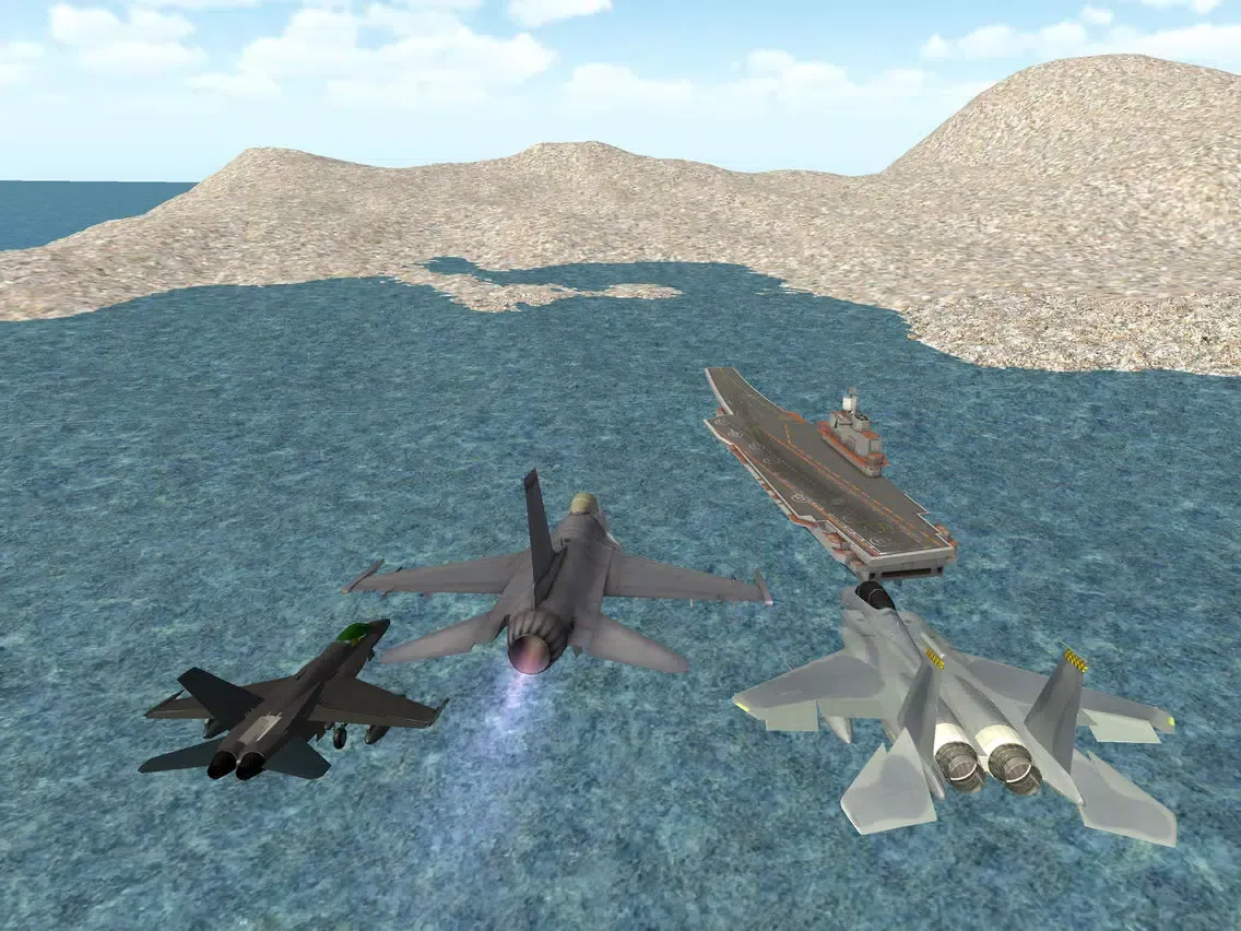 Fighter Jet 3D- take off from carrier iPad  स्क्रीनशॉट