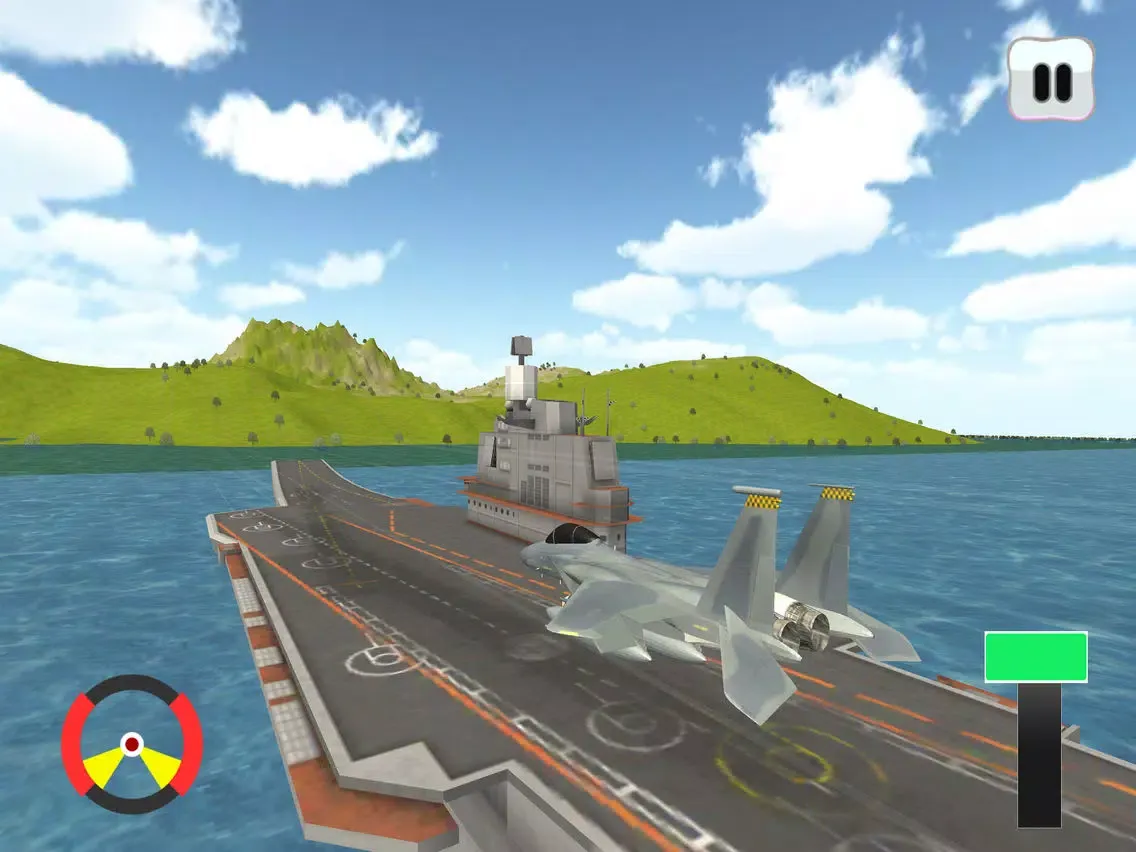 Fighter Jet 3D- take off from carrier iPad  स्क्रीनशॉट