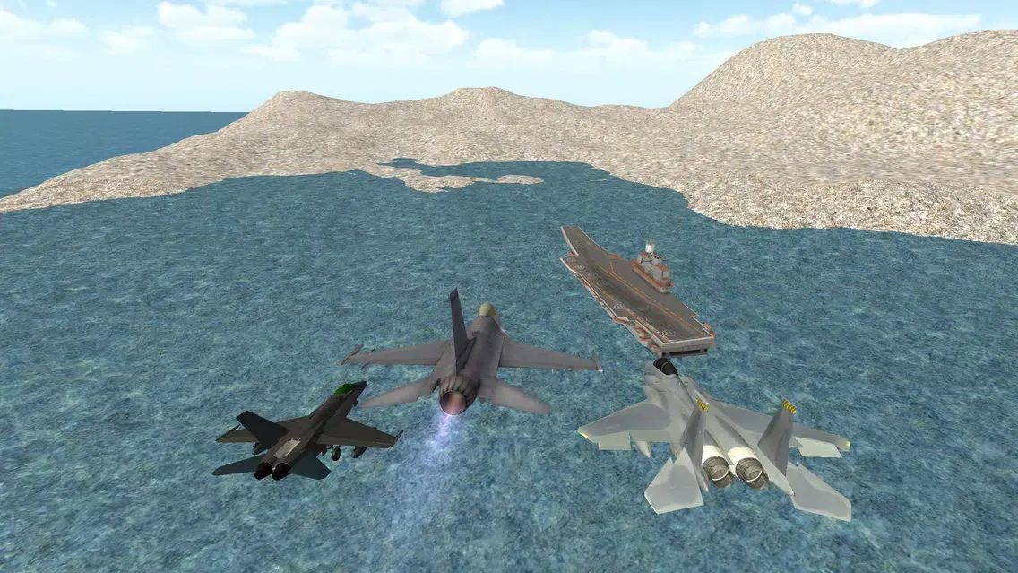 Fighter Jet 3D- take off from carrier स्क्रीनशॉट