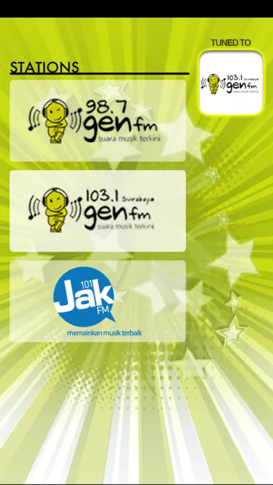Capturas de tela do 1031 Gen fm