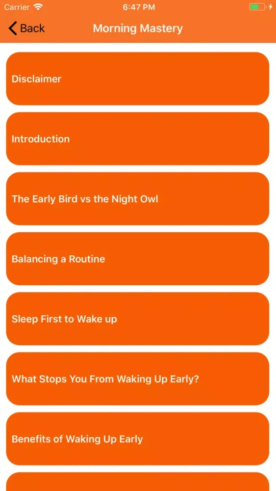 Скриншоты Mornie:App for Morning Routine