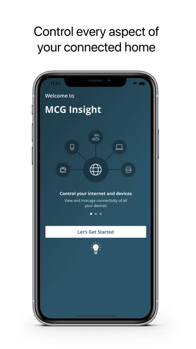 Capturas de tela do MCG Insight