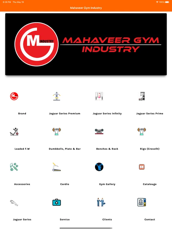 Mahaveer Gym Industry iPad  Screenshots