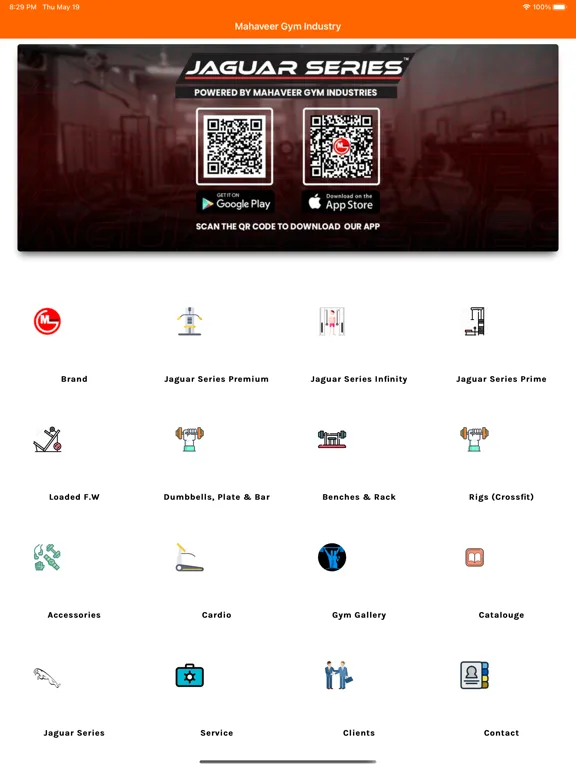 Mahaveer Gym Industry iPad  Screenshots