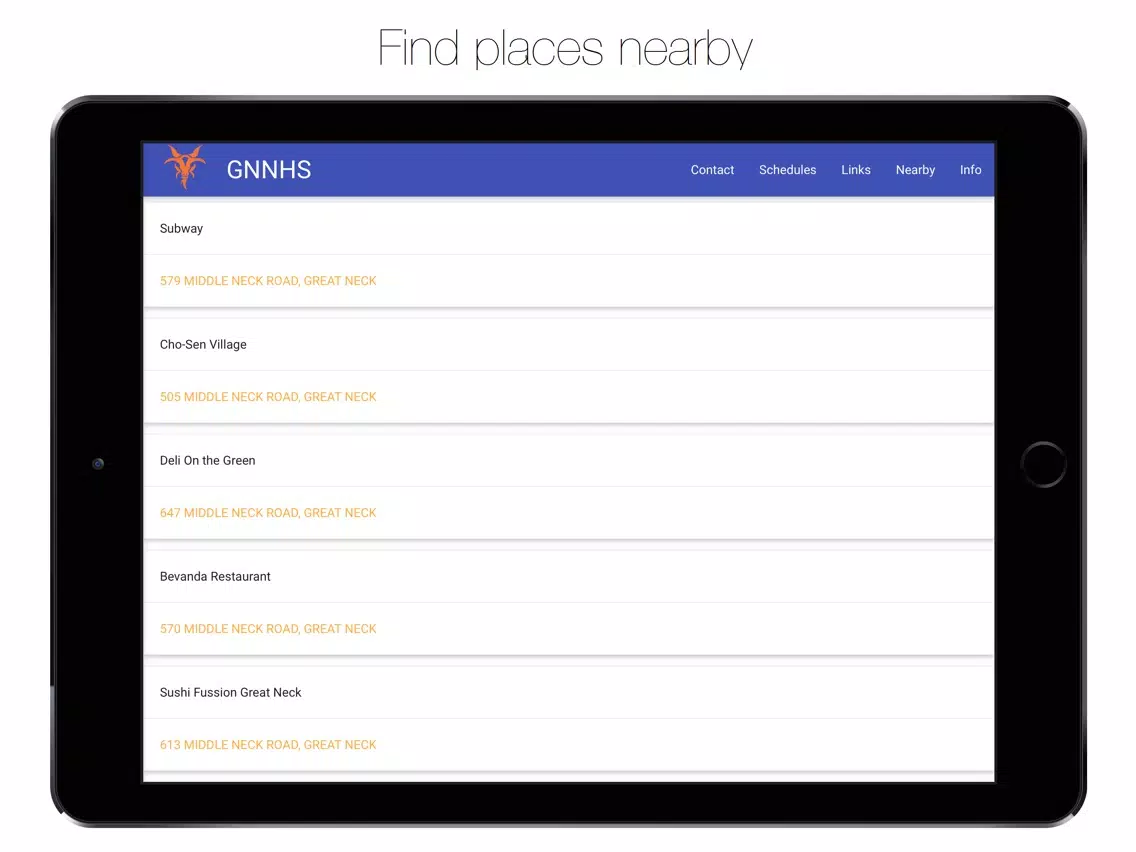 GNNHS - Great Neck North High iPad  স্ক্রিনশট