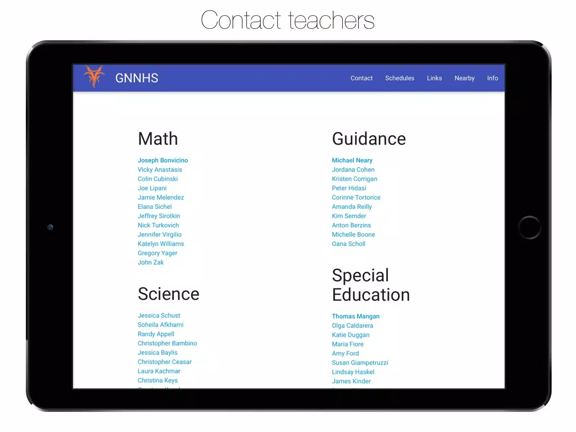 GNNHS - Great Neck North High iPad  স্ক্রিনশট